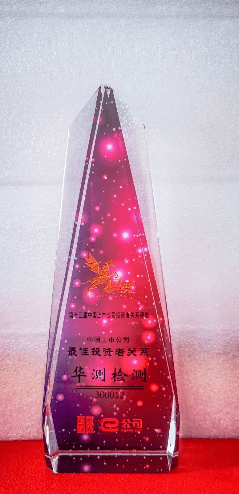 天馬獎(jiǎng)最佳投資者關(guān)系獎(jiǎng)